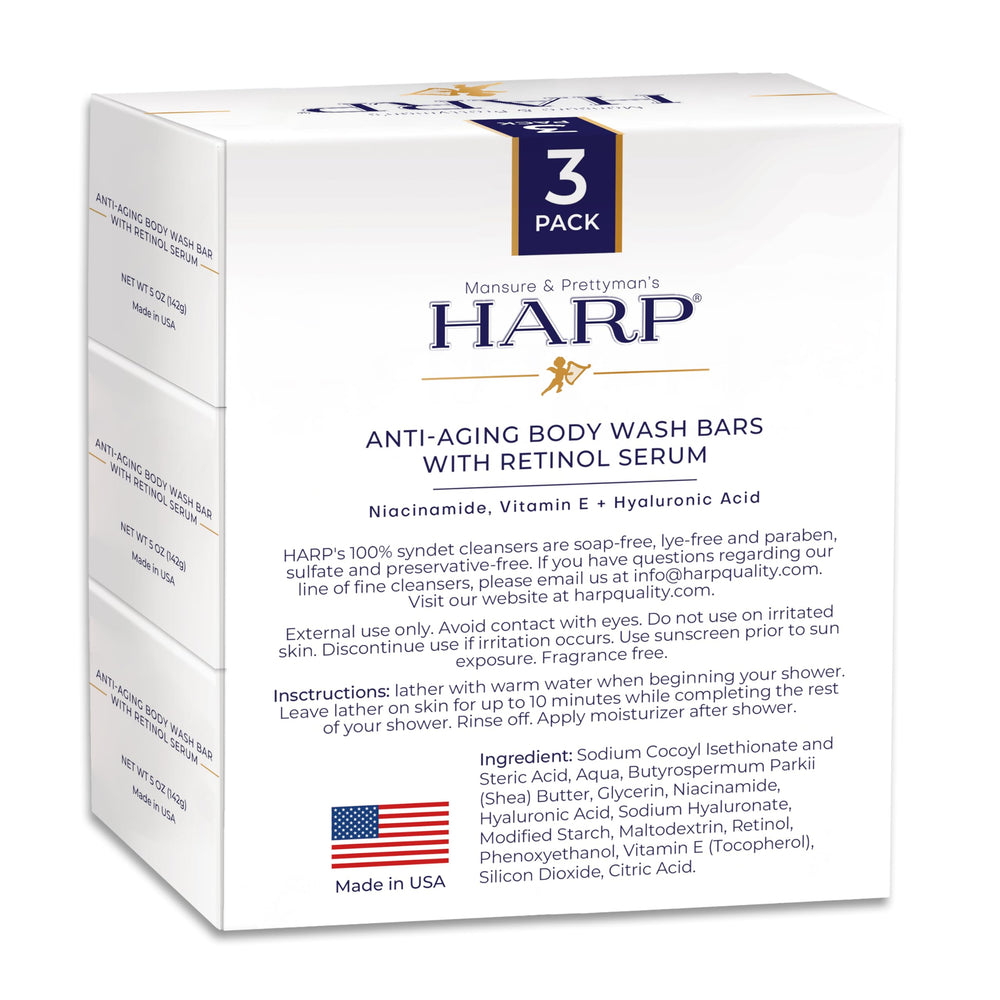 HARP bar lather during wash showing non-drying, comfortable feel