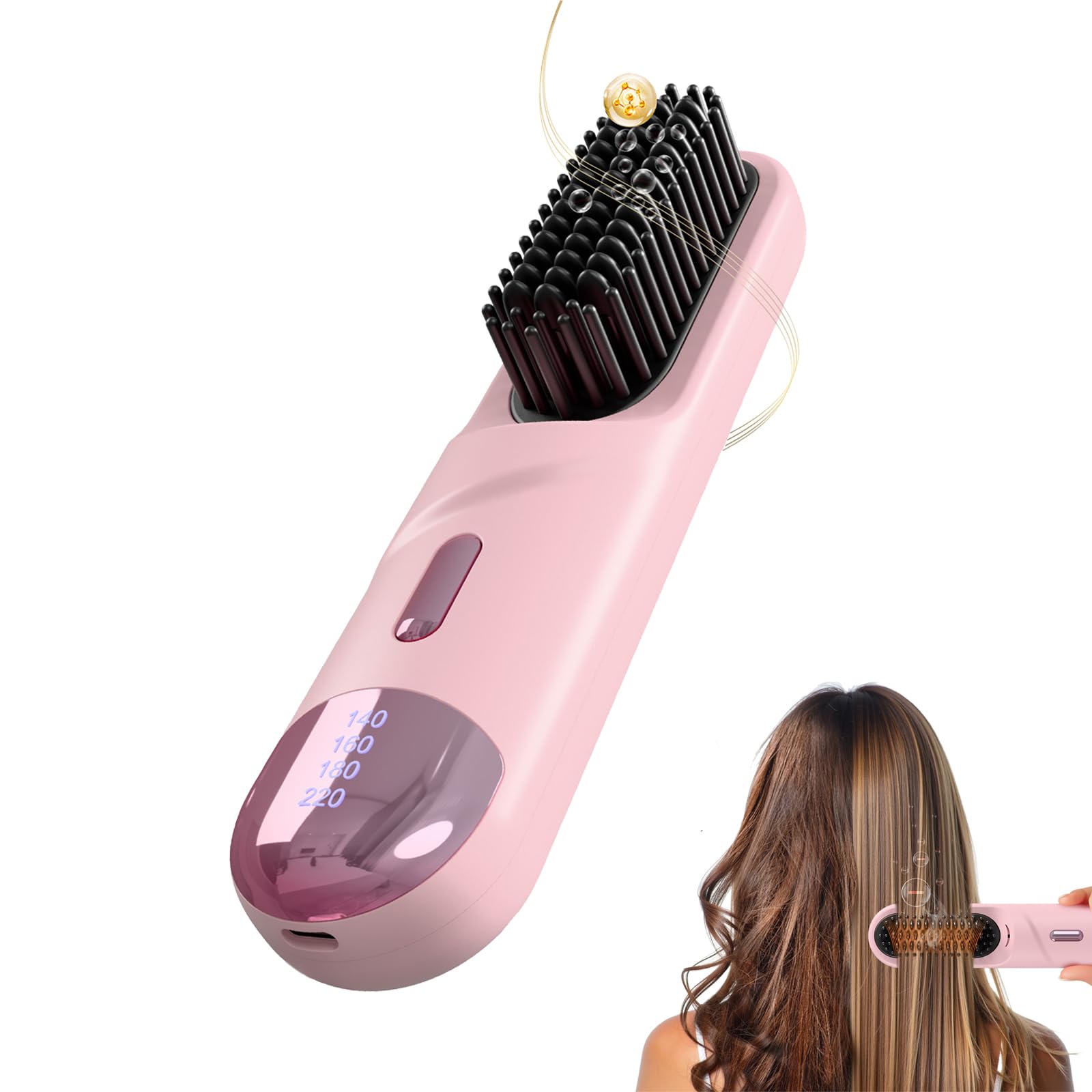 HarrFlow Go Brush Pro 2025 product shot highlights ergonomic design and ceramic coating for smooth styling