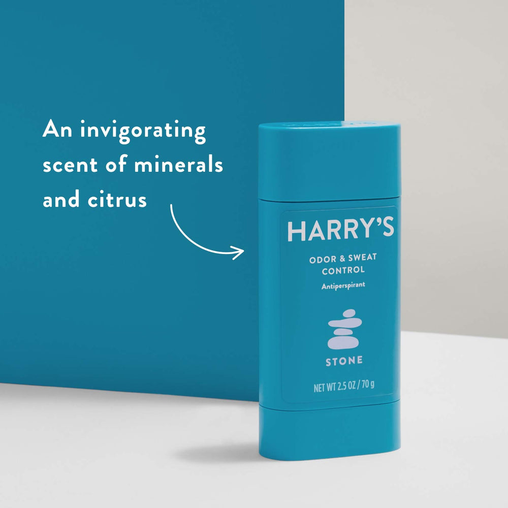 Harry's Stone deodorant glide is smooth and quick-drying.