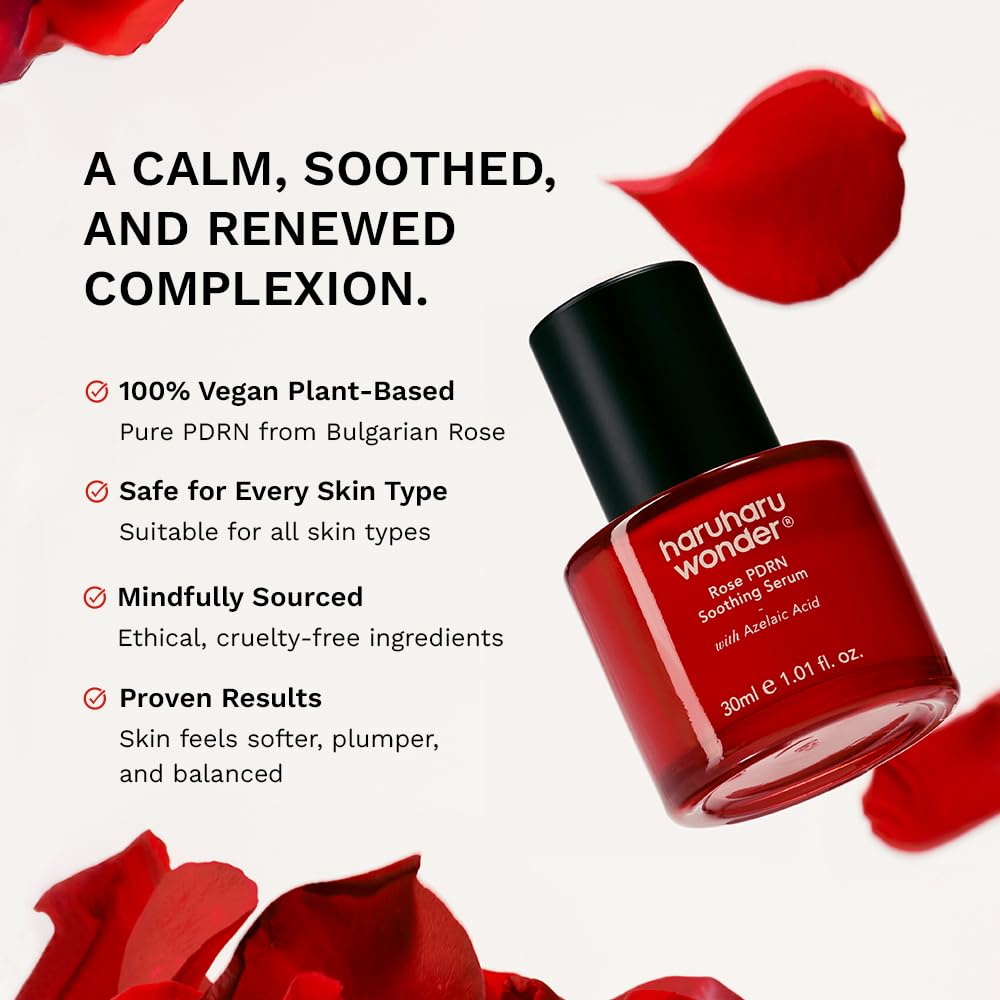 HARUHARU Wonder Rose PDRN serum plant-based squalane delivers deep hydration