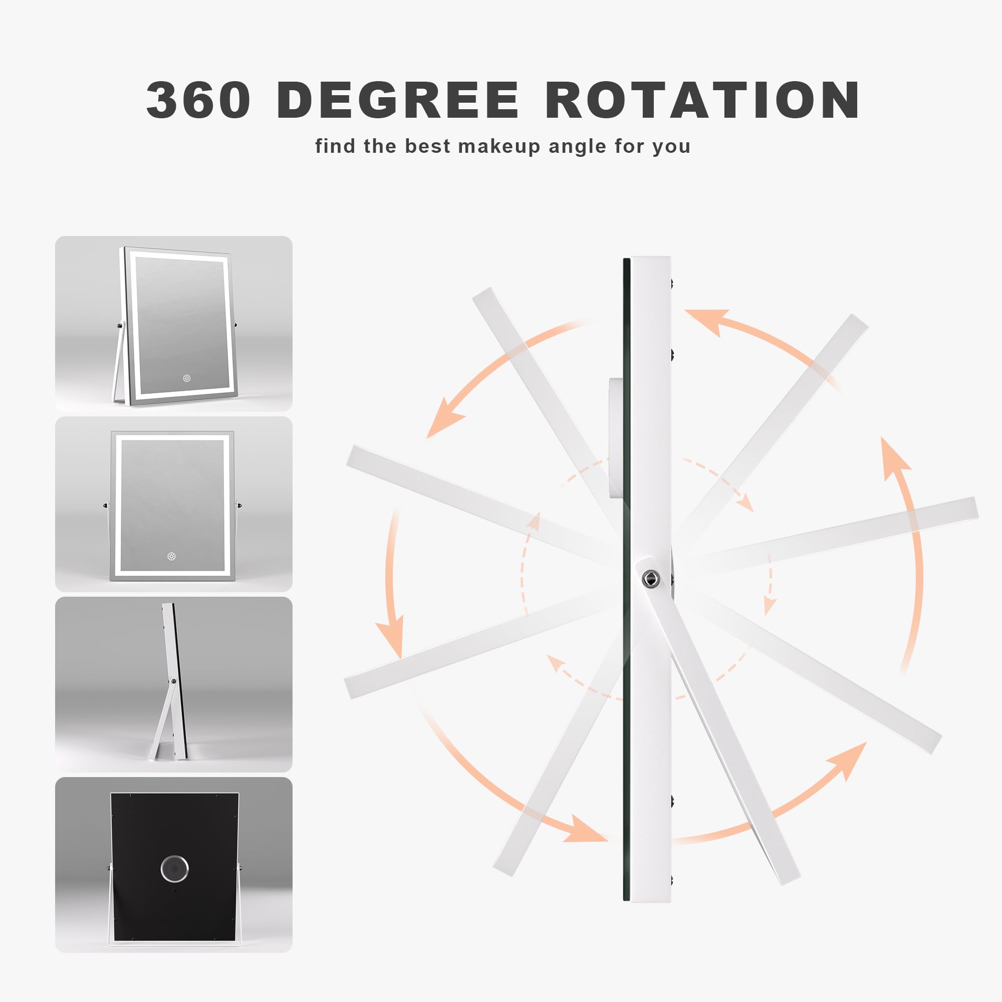 Hasipu HD reflection glass for accurate makeup checks