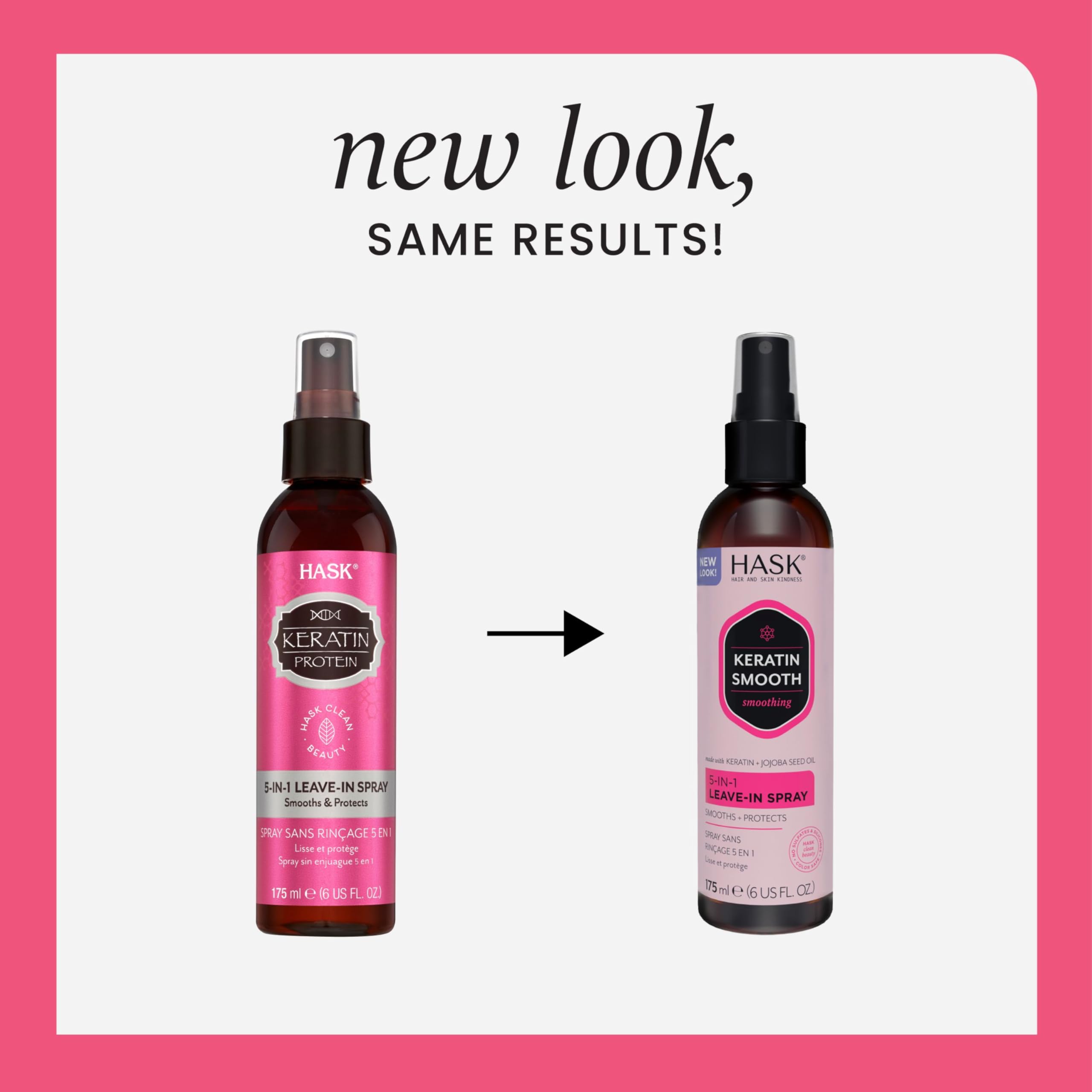 HASK 5-in-1 Leave-In Spray demonstrates lightweight hydration and frizz control.