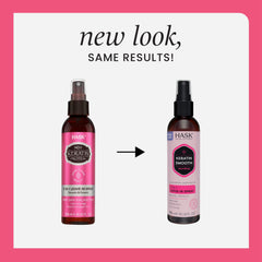 HASK 5-in-1 Leave-In Spray demonstrates lightweight hydration and frizz control.