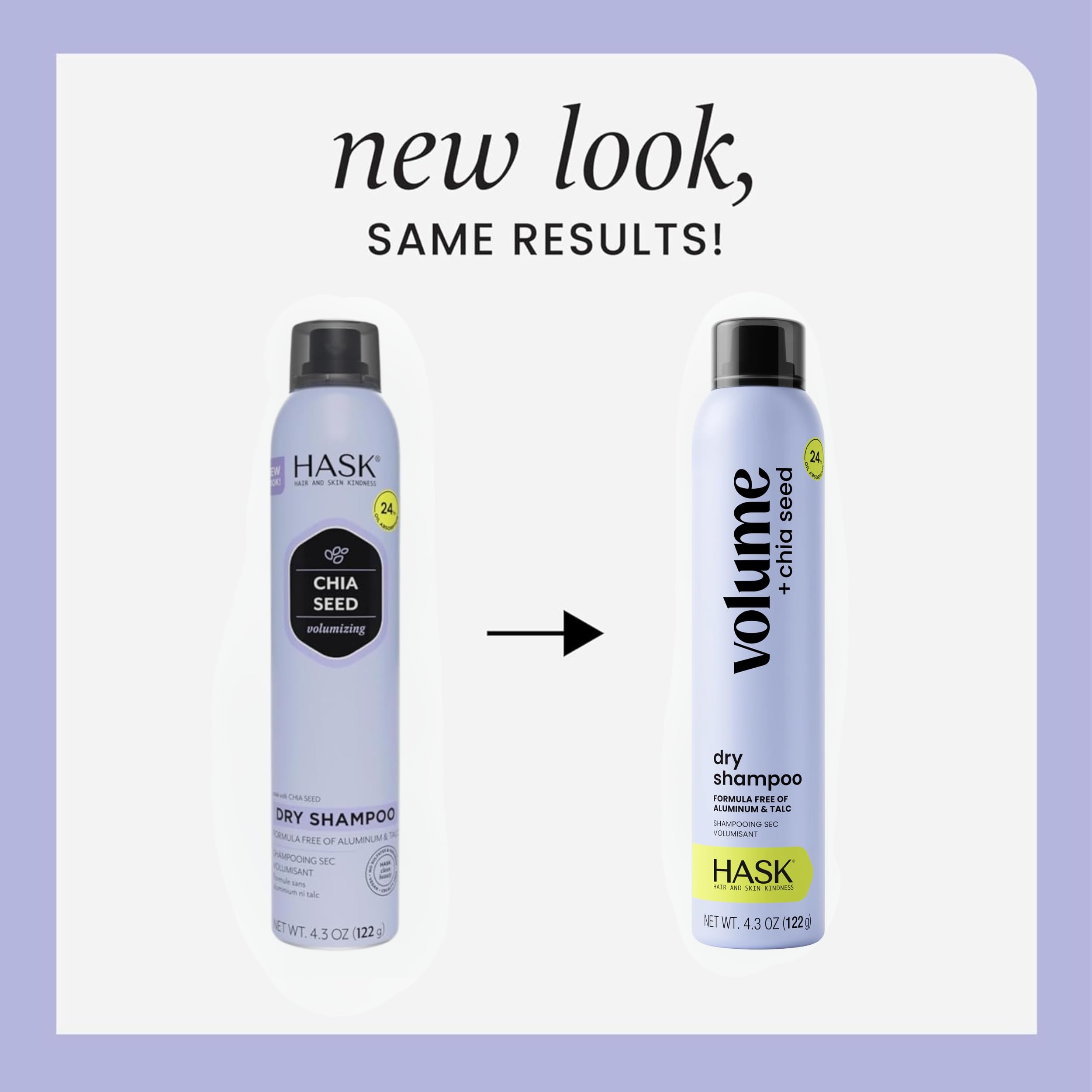 HASK chia seed dry shampoo shaking the can to activate the refreshing formula.