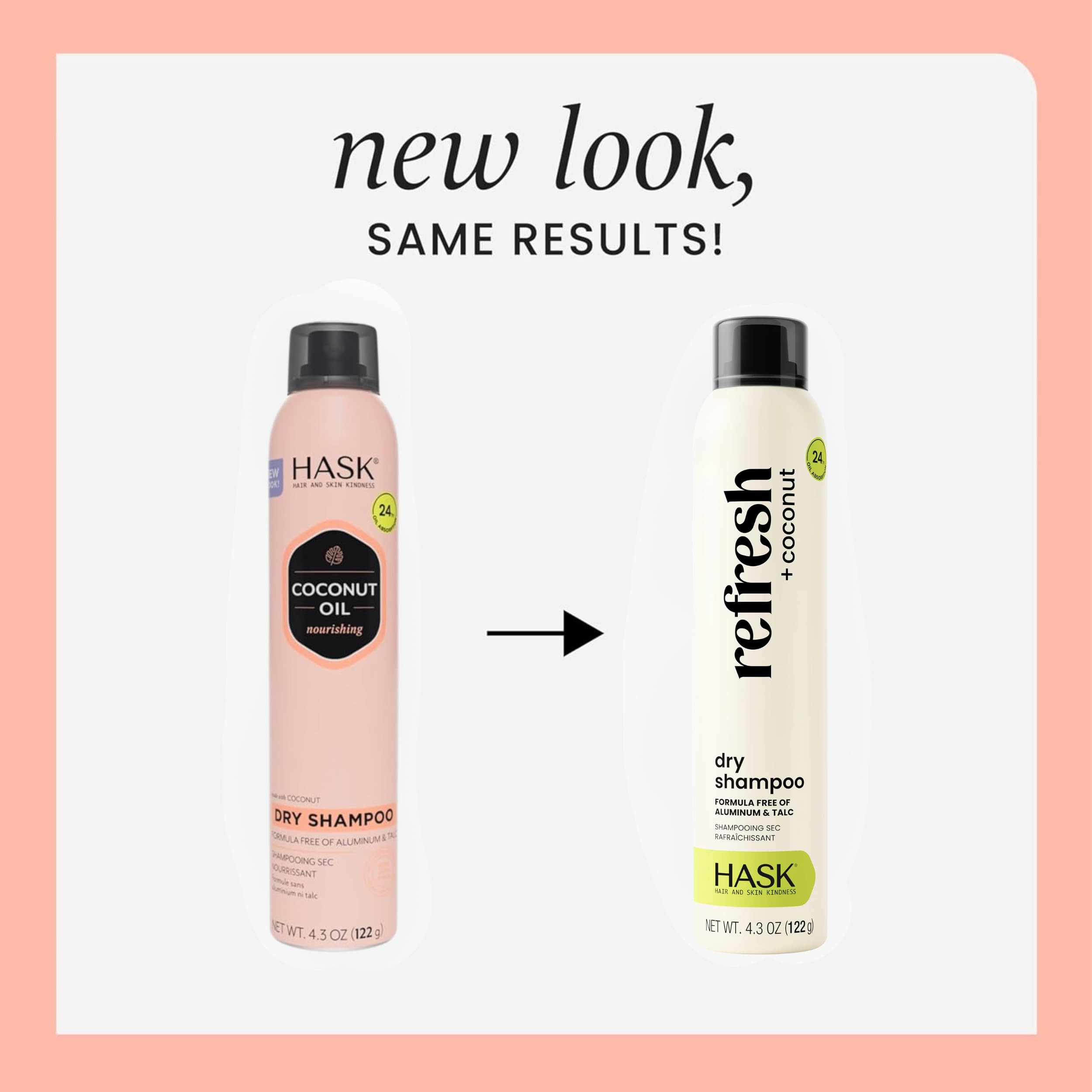 HASK coconut oil nourishing dry shampoo spray-action demonstrates easy application.