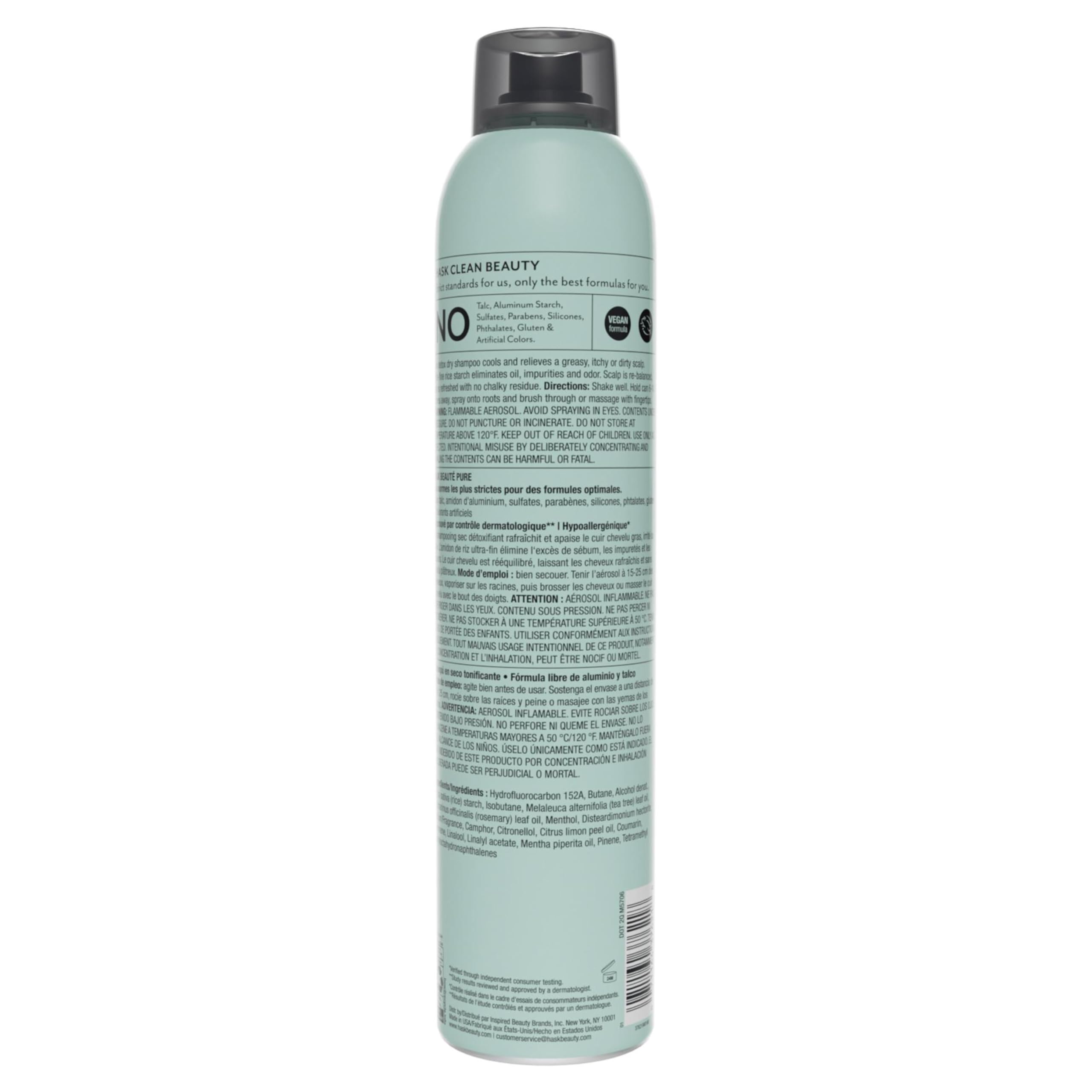 HASK Tea Tree Invigorating Dry Shampoo is vegan and cruelty-free