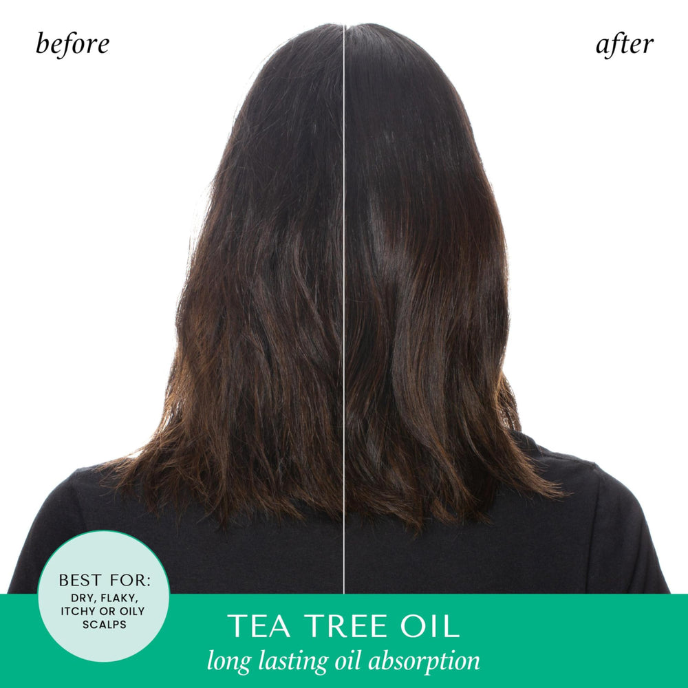HASK Tea Tree Invigorating Dry Shampoo cools scalp and adds freshness