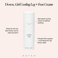Cream texture close-up highlighting gel-based soothing experience for tired feet