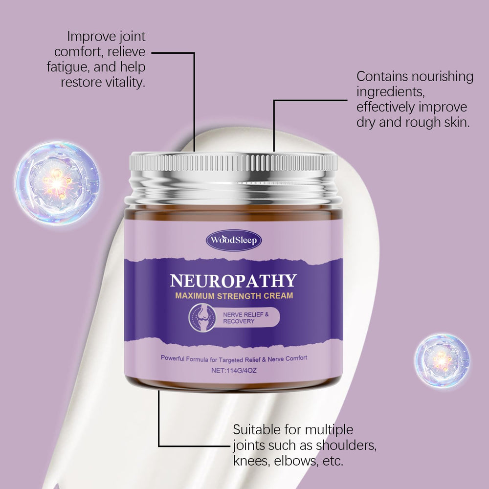 HATIKY Neuropathy Cream foot massage scene suggests comfort