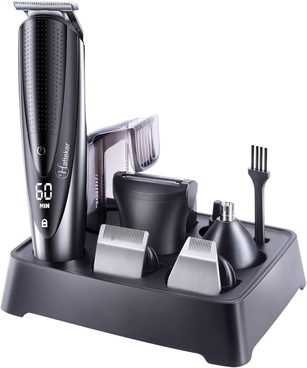 Hatteker rechargeable battery provides up to 60 minutes of cordless trimming.