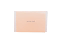 Haus Labs Bio-Blurring neutral peach swatch highlights warm undertones for natural-looking complexion.