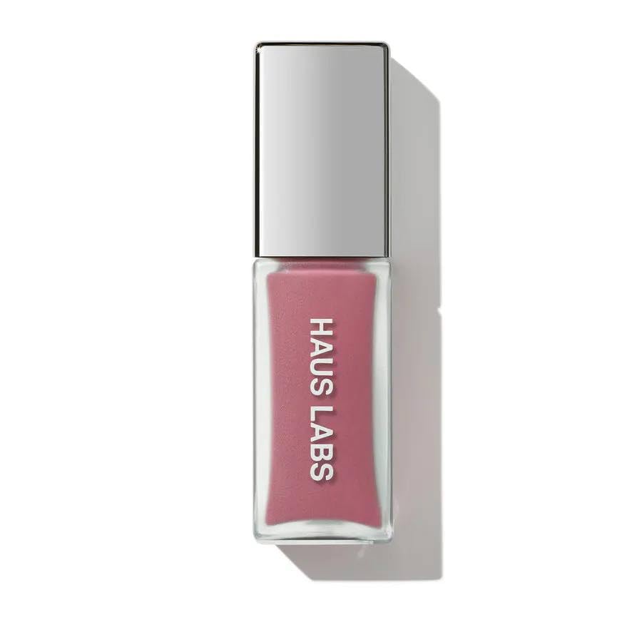 HAUS LABS lip glaze Macaron tube with glossy color and hydration