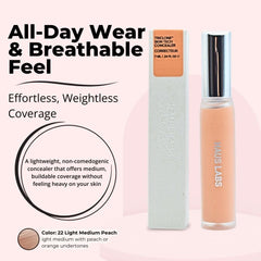 HAUS LABS Triclone concealer swatches showing true shade match.
