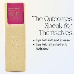 Haus Labs Lip Oil vegan collagen boosts moisture for supple lips.