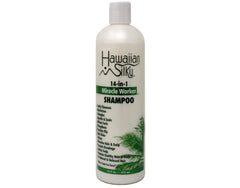 Close-up of shiny, soft hair after using Hawaiian Silky Miracle Worker