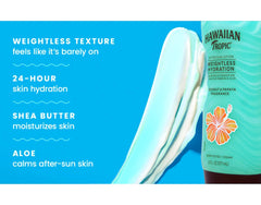 Hawaiian Tropic Coconut Papaya fragrance while hydrating skin