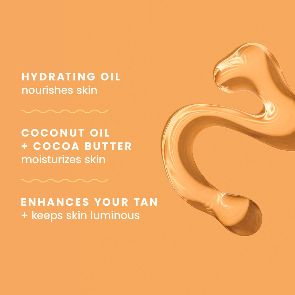 Hawaiian Tropic Dark Tanning Oil ingredients list showing exotic oils