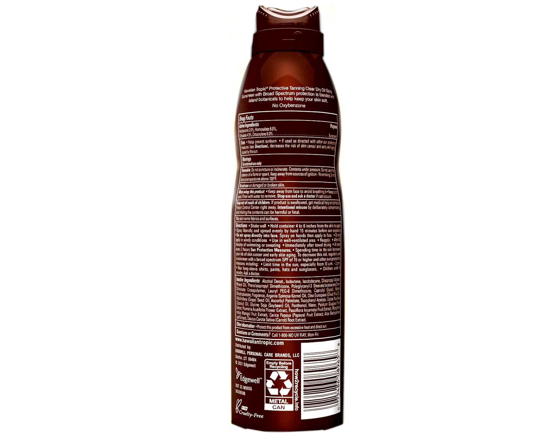 Hawaiian Tropic two-pack shown for convenient sun protection at home