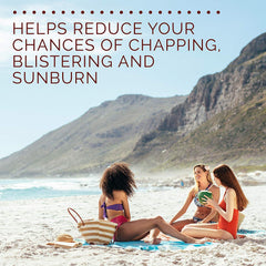 Hawaiian Tropic lip balm 4 g size, compact for travel.