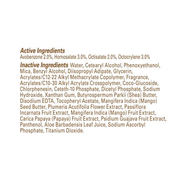 Lightweight, non greasy feel of Hawaiian Tropic Sheer Touch SPF 15 lotion on skin