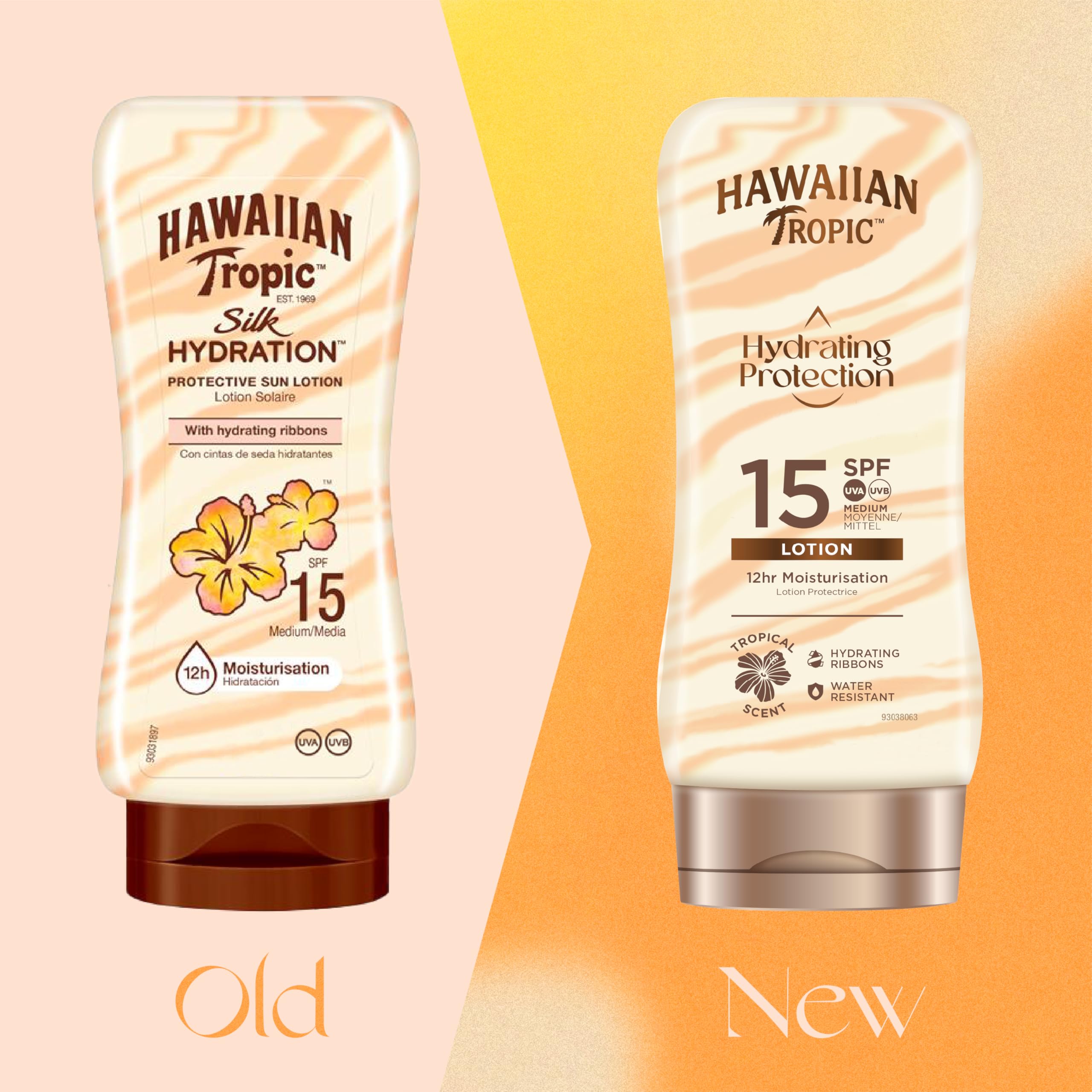 Applying Hawaiian Tropic Silk Hydration Lotion for smooth, sun-safe skin.