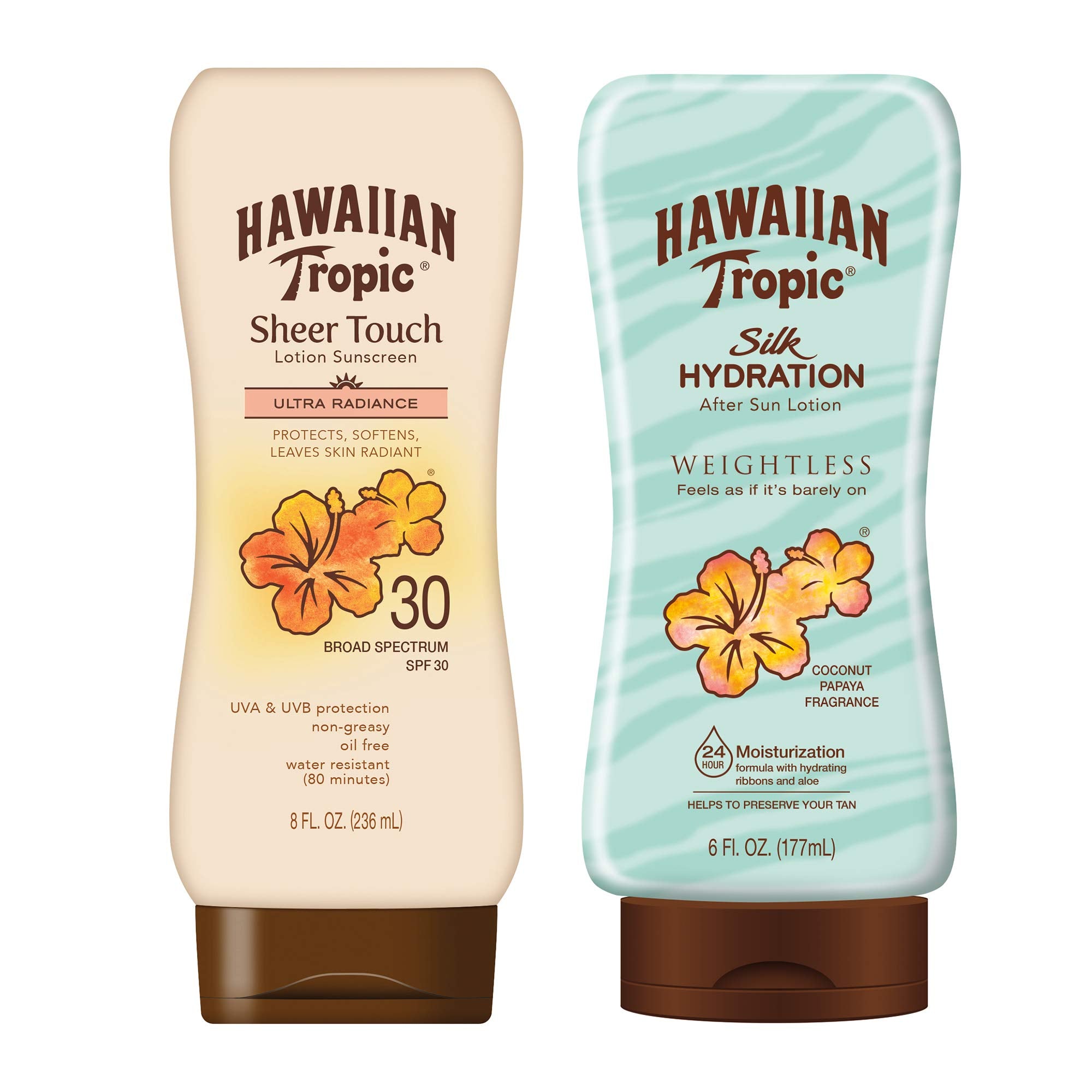 Hawaiian Tropic SPF 30 sunscreen bottle front for daily sun protection