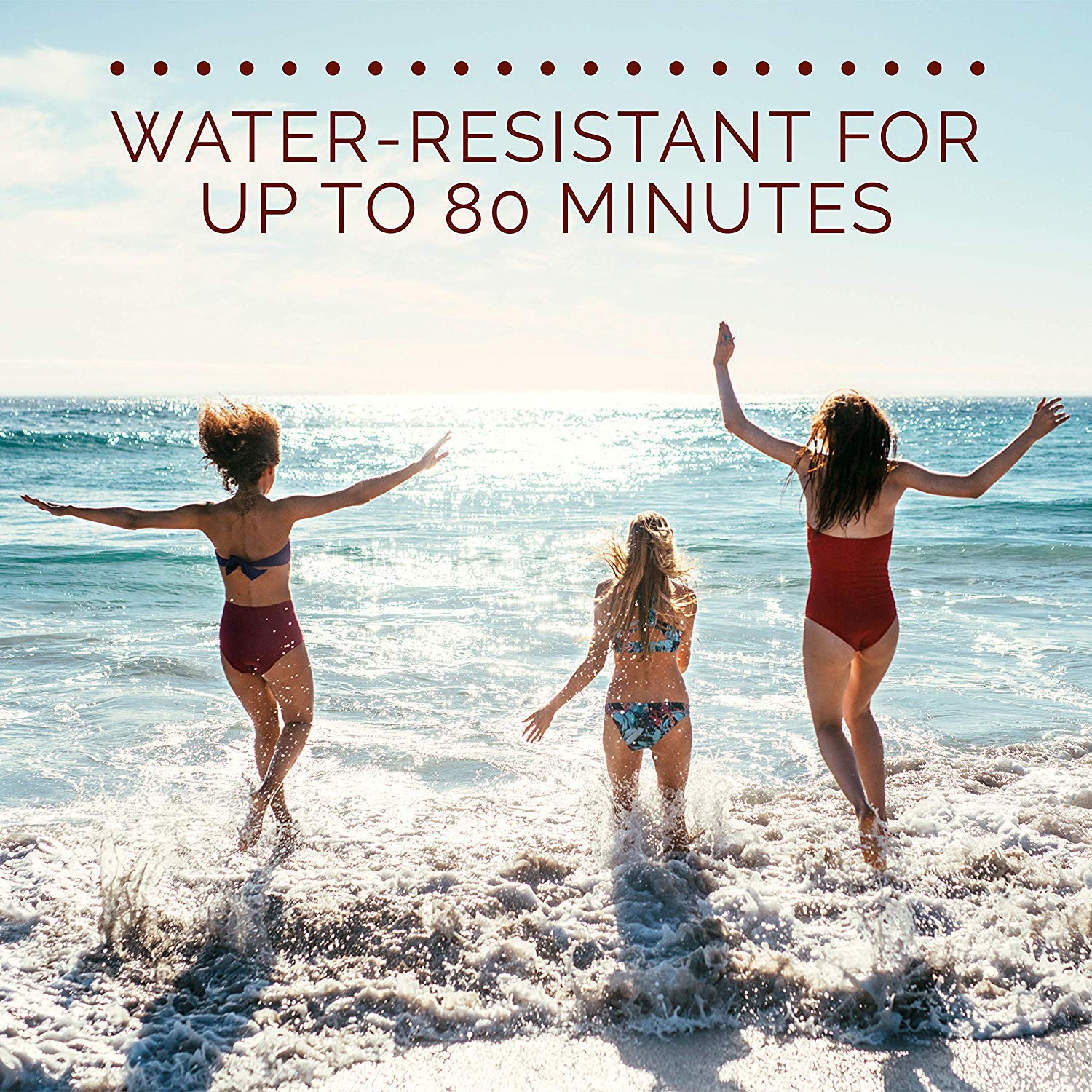 Hawaiian Tropic lip balm water resistant formula for active days.