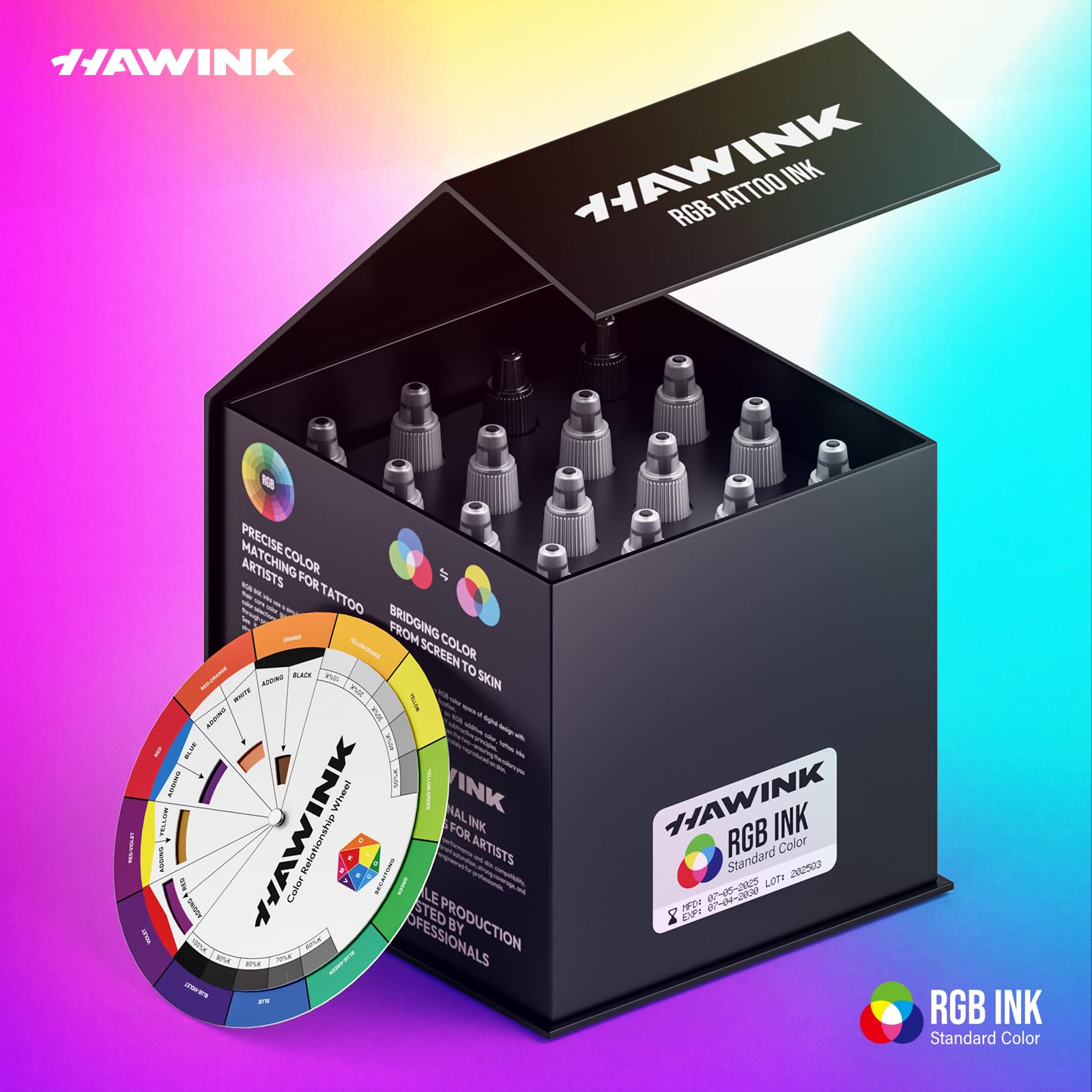 HAWINK ultra-fine pigment grind close-up showing smooth texture.