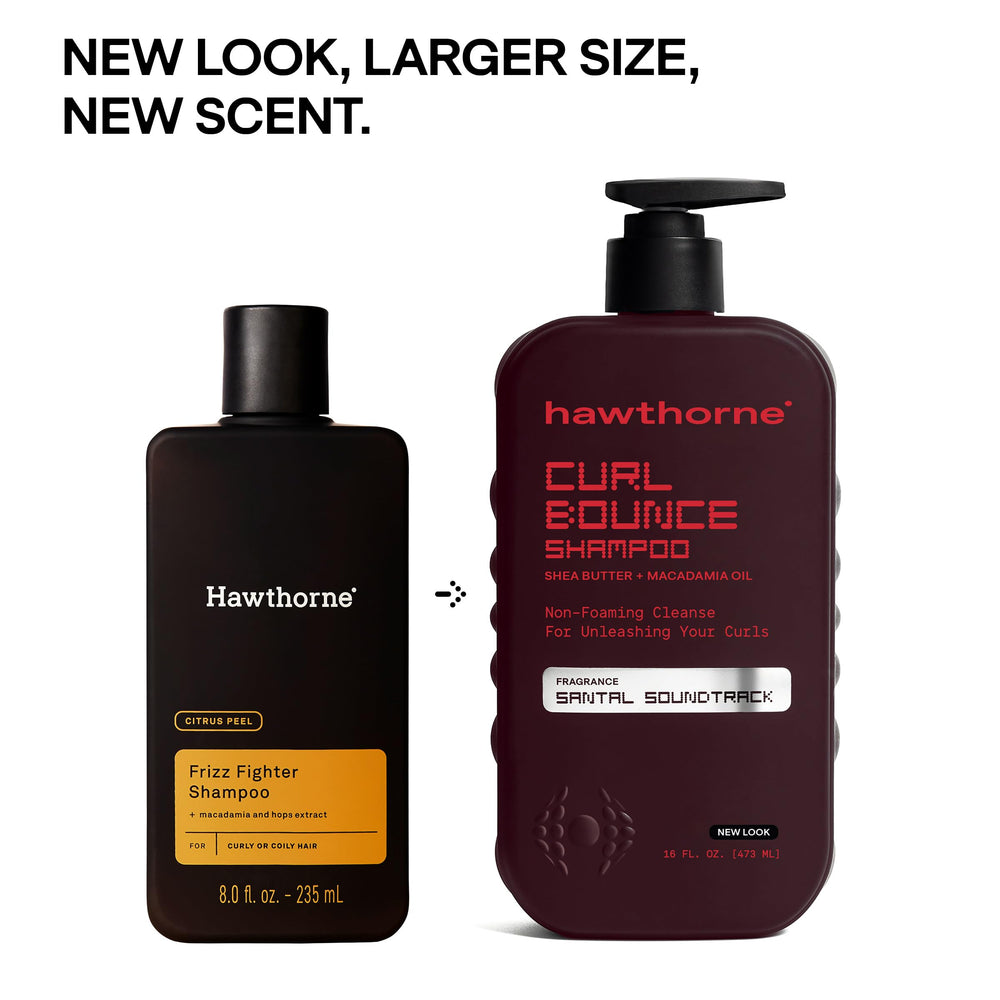 Ingredients highlight: shea butter, coconut oil, macadamia in Hawthorne shampoo