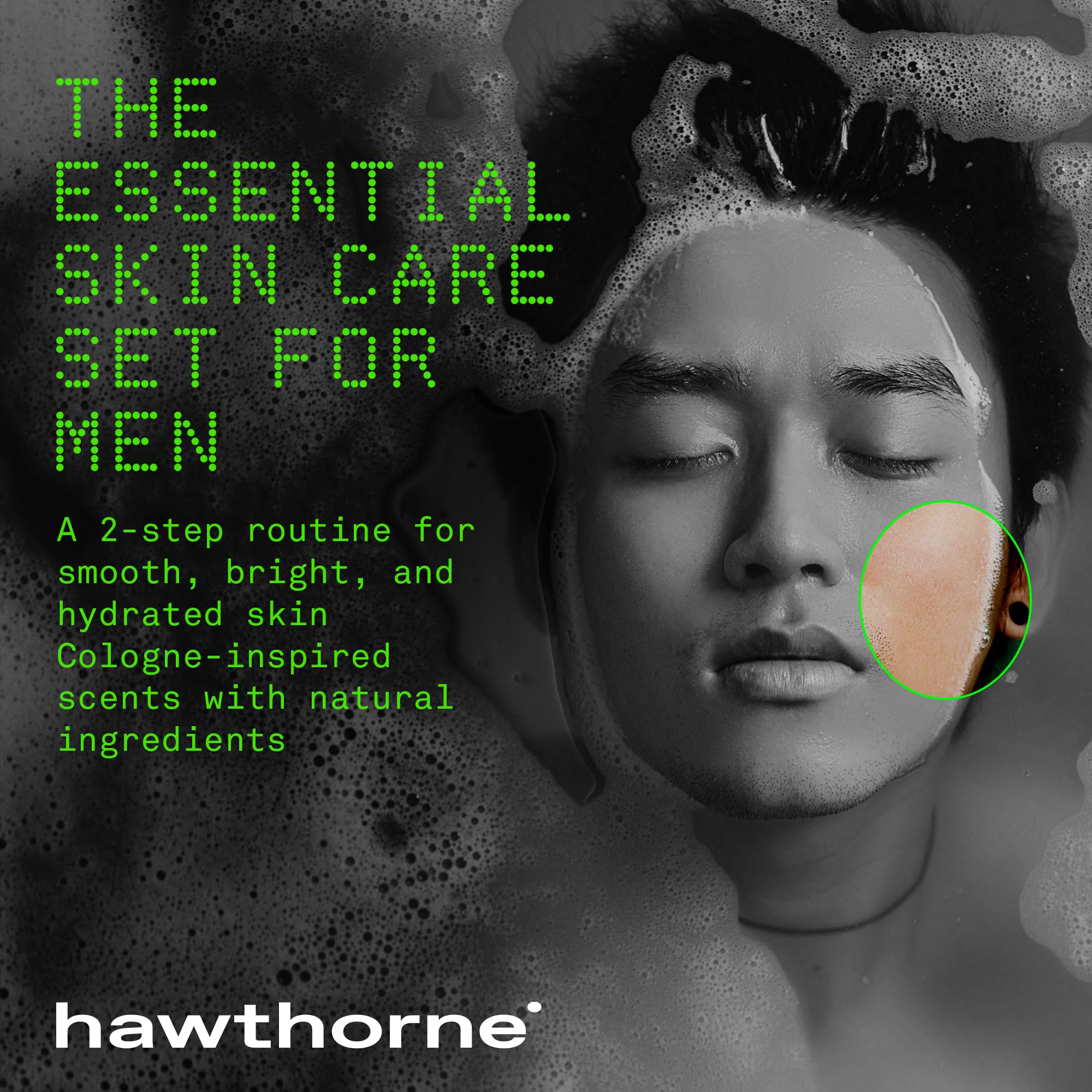 Hawthorne Everyday Face Lotion dispensing close-up highlights lightweight hydration