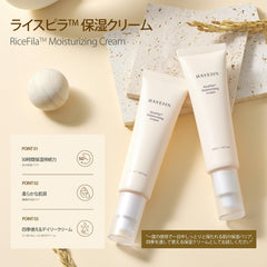 HAYEJIN RiceFila with eight hyaluronic acids highlighting multi‑level moisture