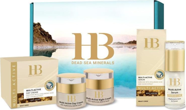 H&B Dead Sea Minerals Day Cream Aloe Vera and botanicals on skin