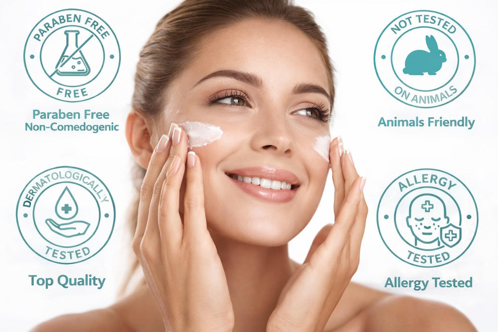 H&B Dead Sea Minerals Day Cream ingredient blend highlighting caviar and pearl extracts