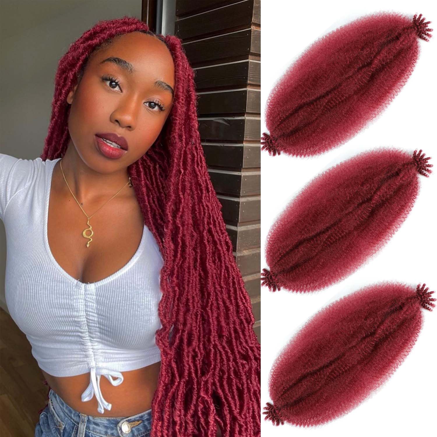 Hbegant Marley Twist Hair packaging showing ready-to-use bundles for easy styling
