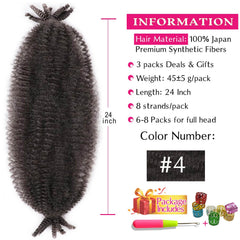 HBegant Spring Twist Hair 24 inch soft locs look in minutes