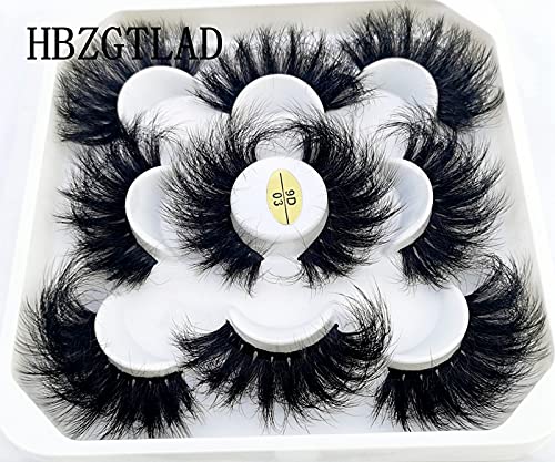 HBZGTLAD 3D mink lashes close-up, fluffy volume for eye drama.