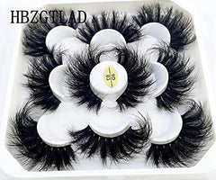 HBZGTLAD 3D mink lashes close-up, fluffy volume for eye drama.