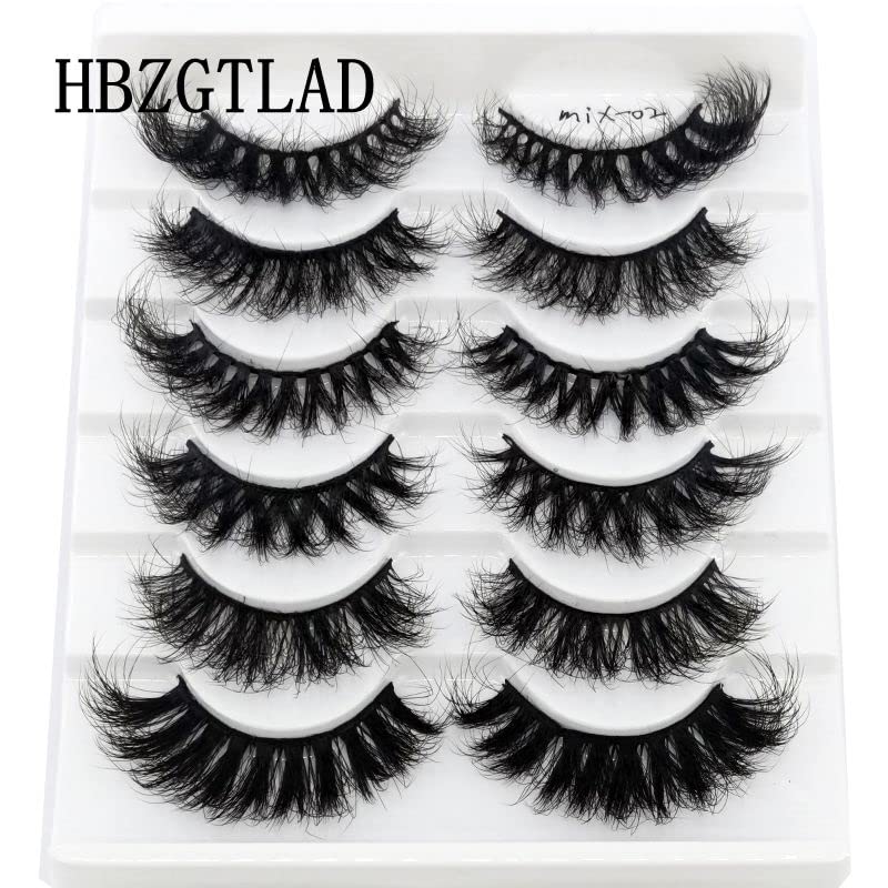 HBZGTLAD 8D wispy lashes for a photo-ready finish.