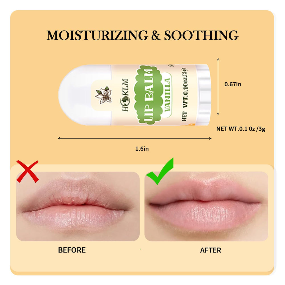HCKLM mini lip balm lemon flavor offering refreshing protection in cold weather.