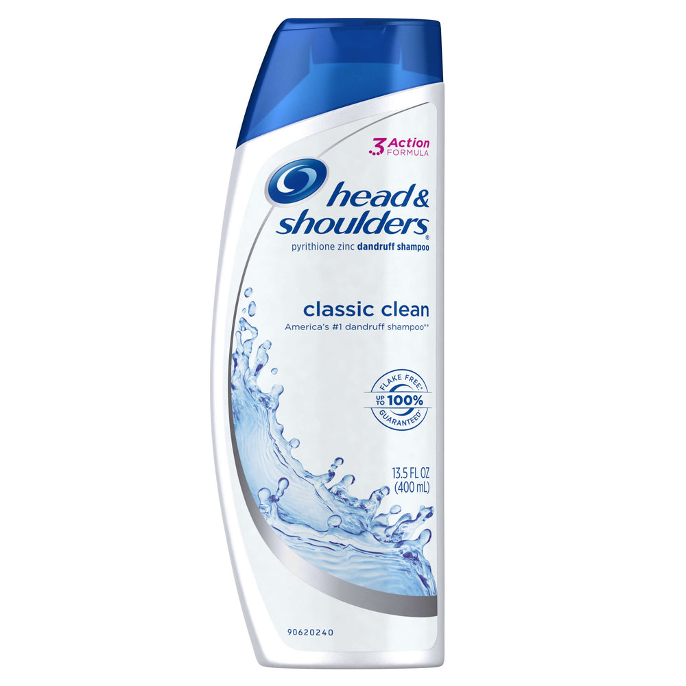 Head & Shoulders Classic Clean bottle pour promotes a refreshed scalp