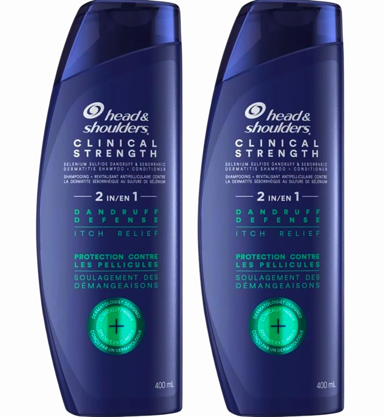 Head & Shoulders Clinical Strength bottle pour for intense itch relief and flake protection
