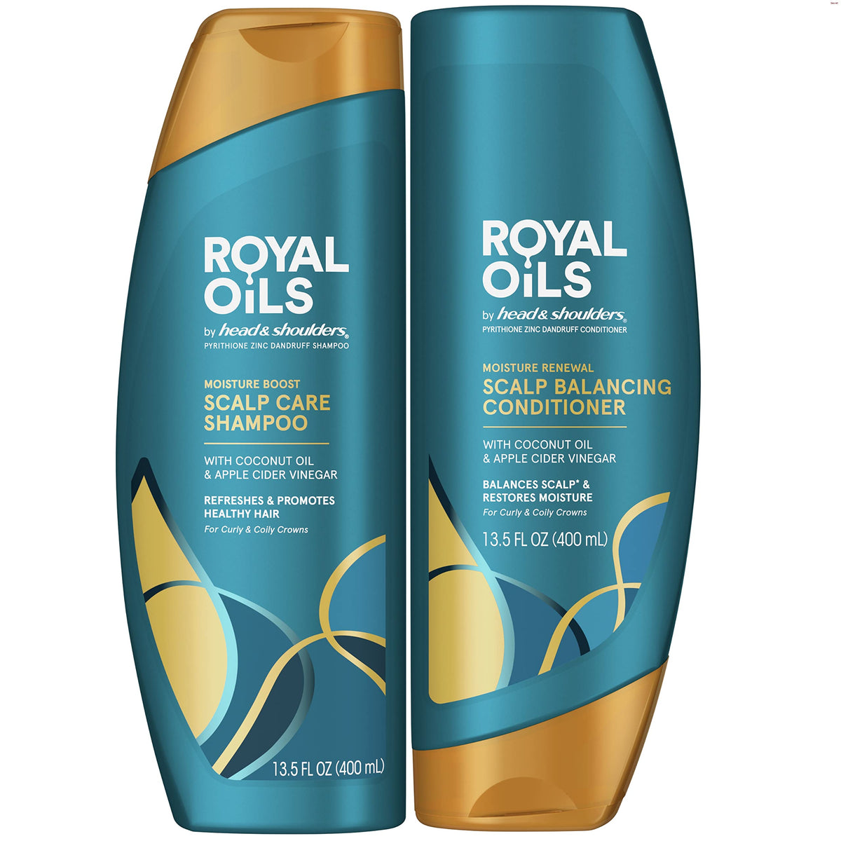 Head & Shoulders Royal Oils shampoo and conditioner set for balanced, moisturized scalp