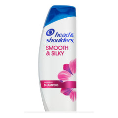 Head & Shoulders Smooth & Silky lemon bottle highlights moisture and dandruff protection
