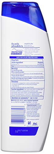Hair being nourished with Head & Shoulders Smooth & Silky lemon shampoo moisture