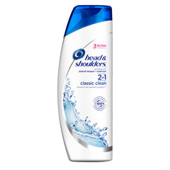 Head & Shoulders 2-in-1 bottle providing anti-dandruff care and light conditioning