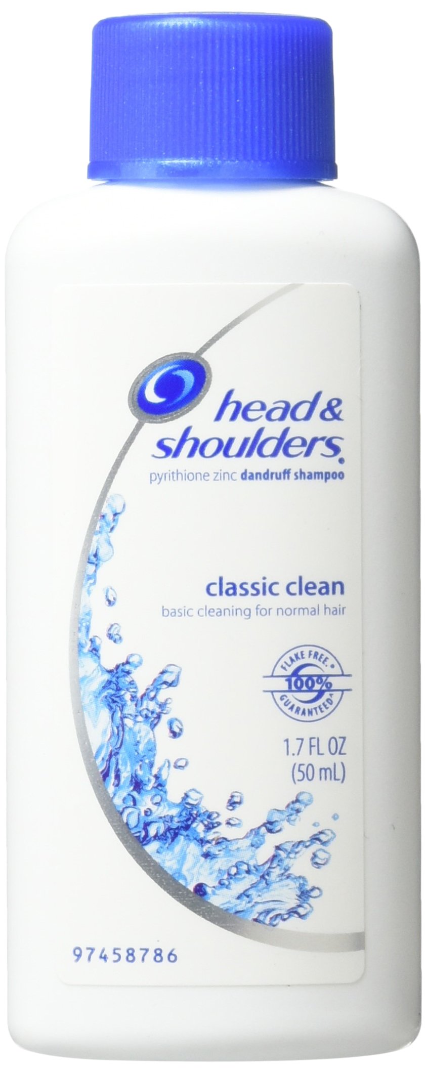 Head & Shoulders Classic Clean bottle shows reliable dandruff protection for daily styling.
