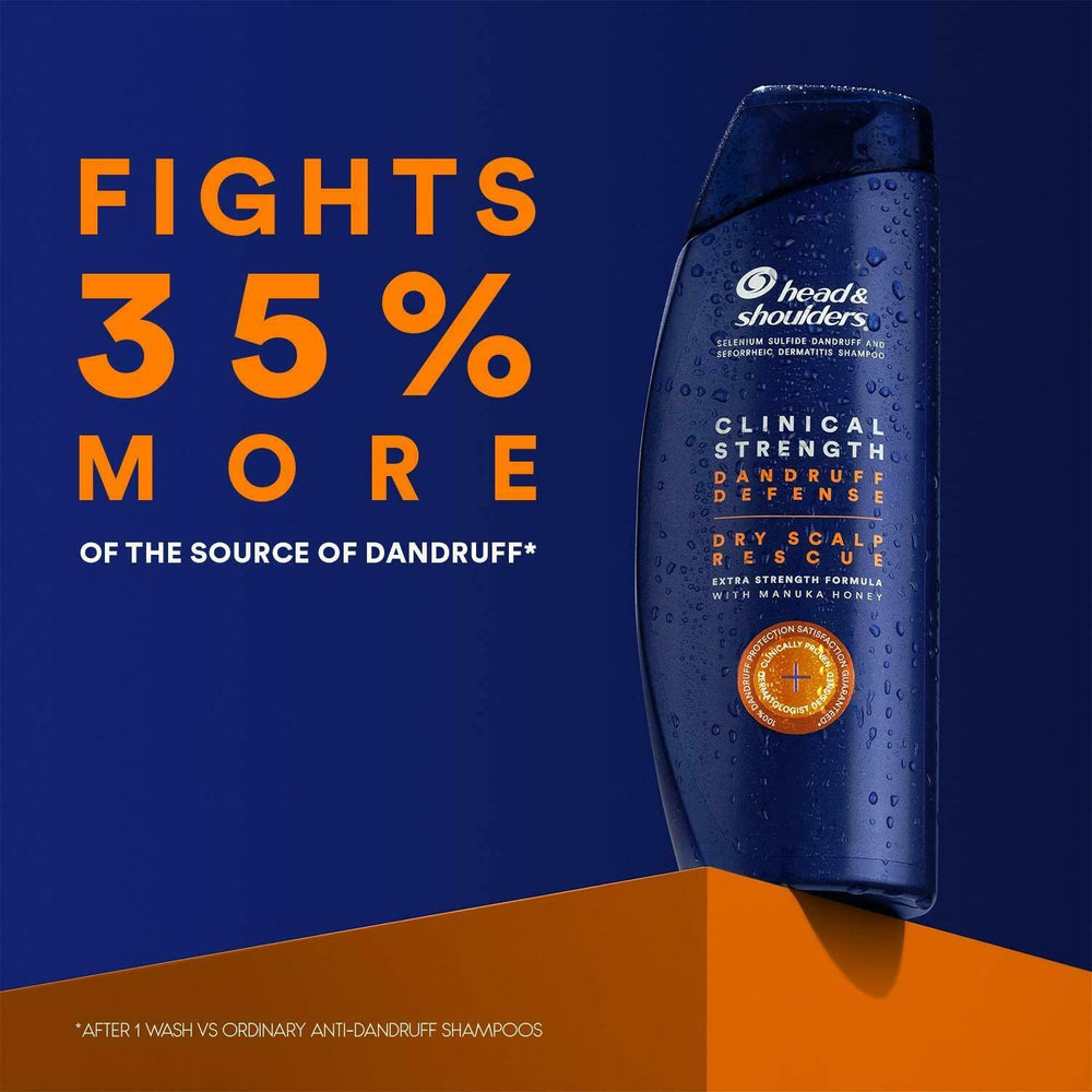 Head & Shoulders Clinical Strength pack of three offers convenient, long-lasting supply.