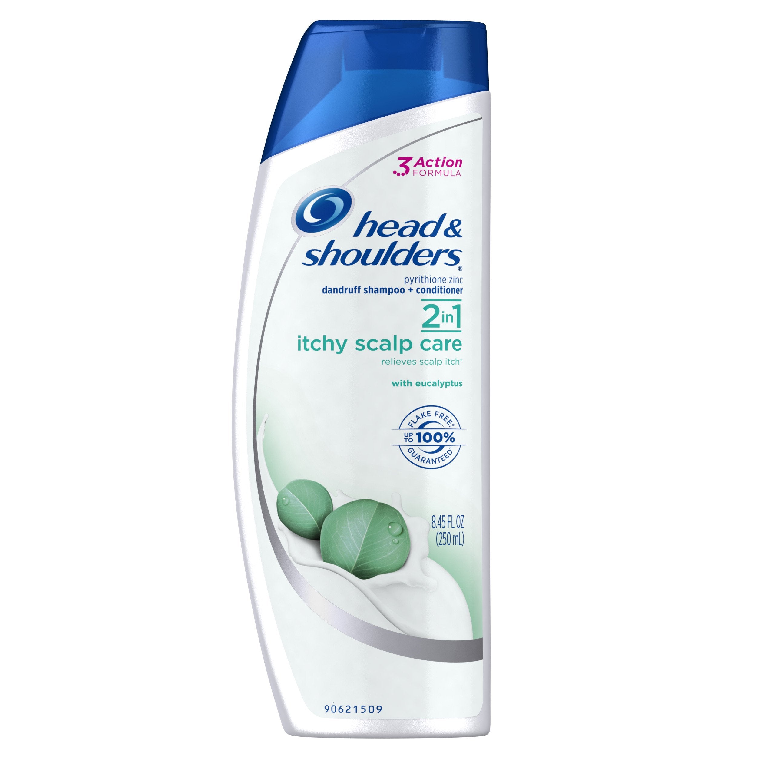 Head & Shoulders Itchy Scalp Care bottle pour for 2-in-1 relief.