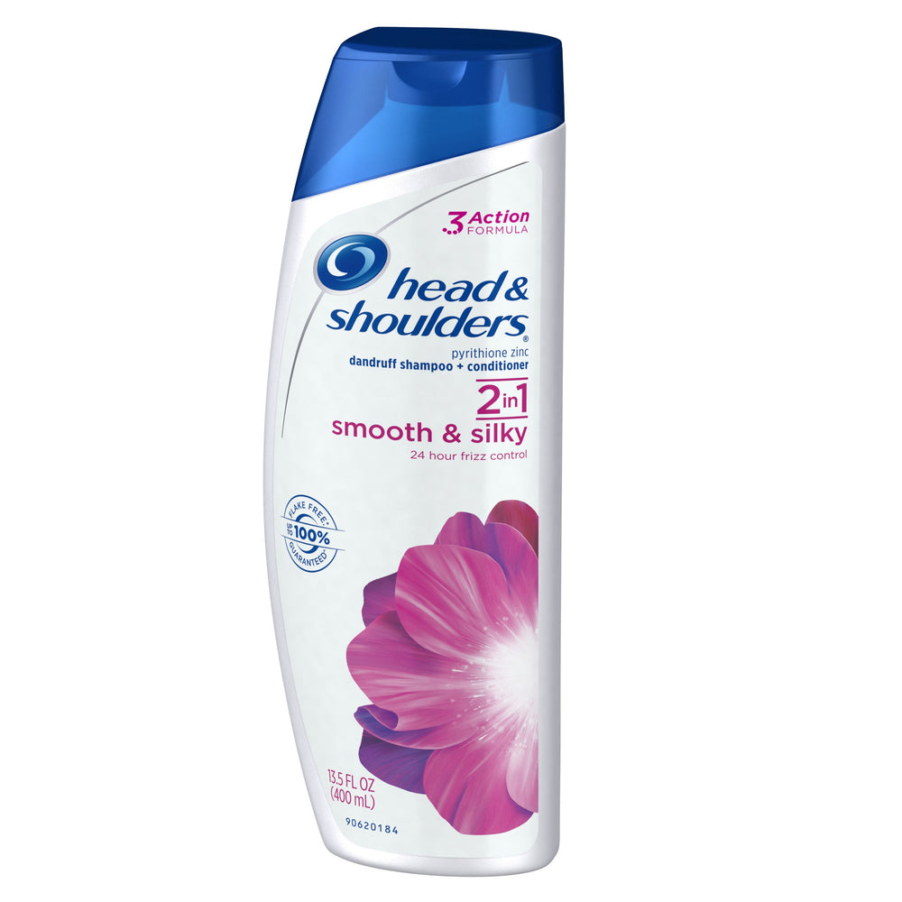 Head & Shoulders Smooth & Silky 2-in-1 after-wash hair looks smooth and manageable