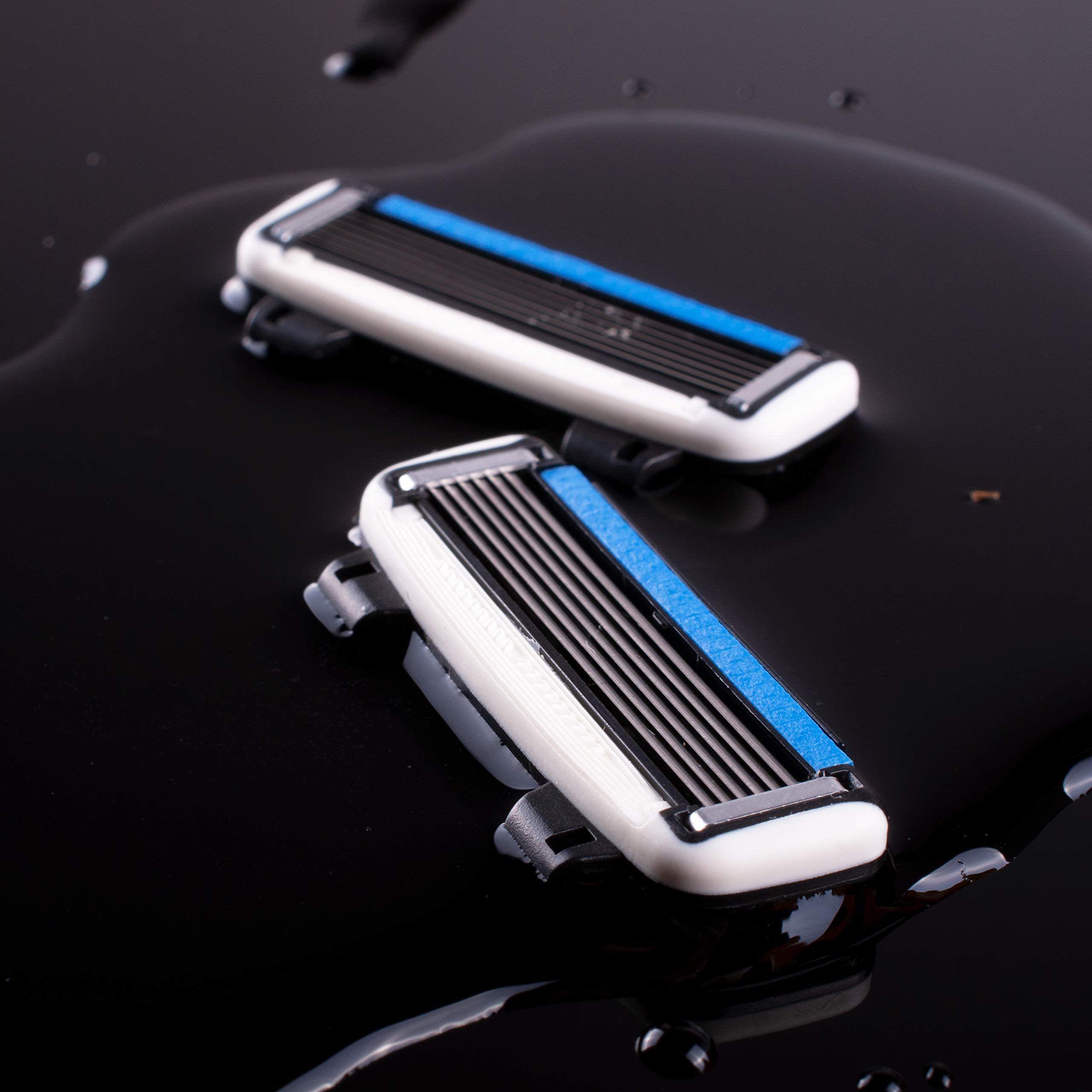 HeadBlade HB6 refill cartridge open reveals easy blade replacement.